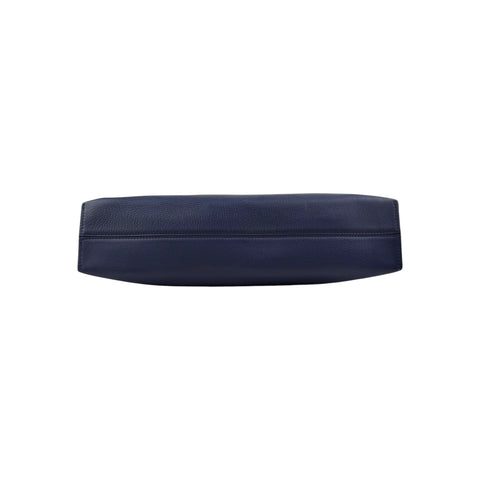 Loewe T Navy Leather Messenger Bag