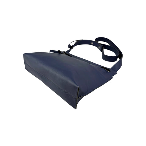 Loewe T Navy Leather Messenger Bag