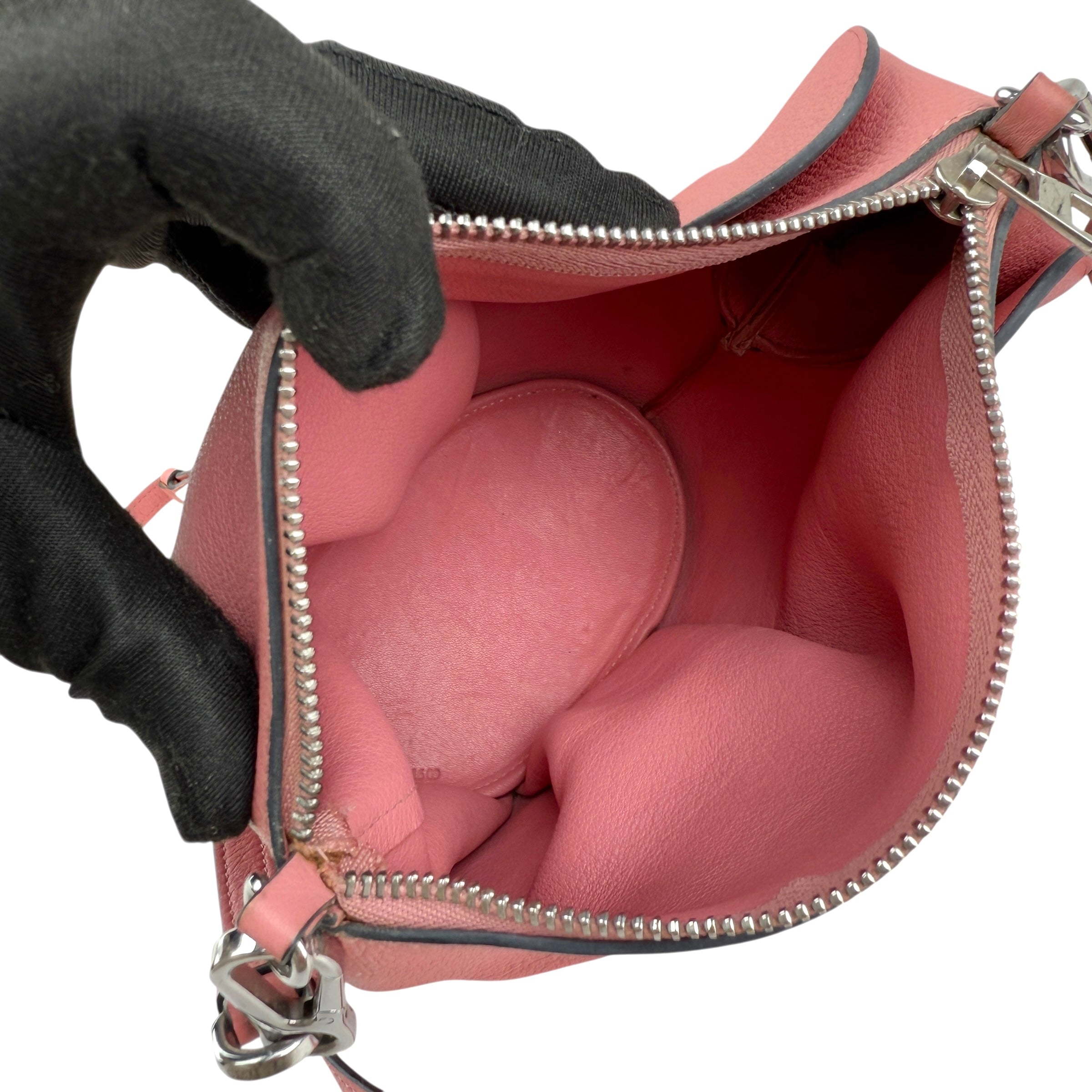 loewe elephant leather crossbody bag inside