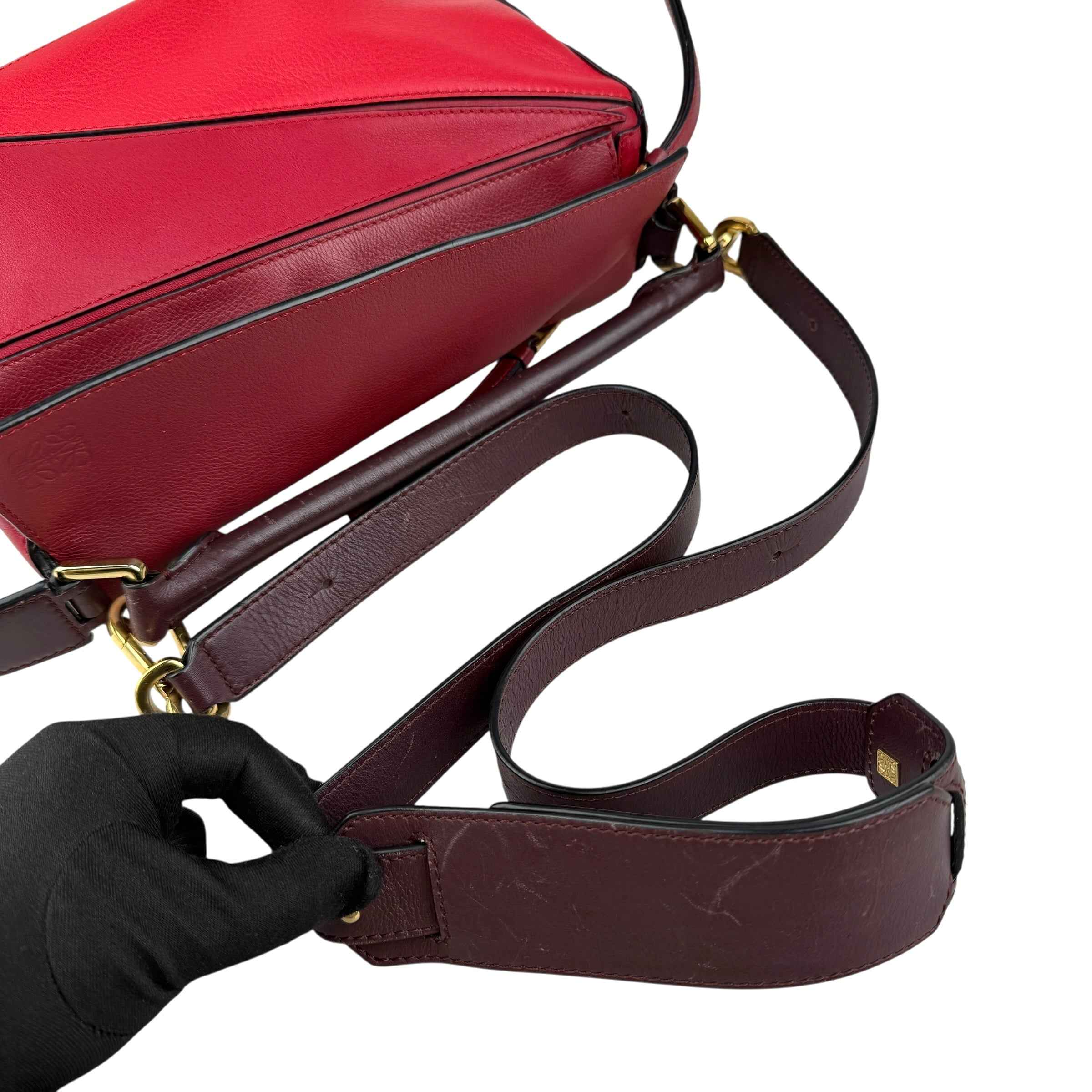 Loewe Medium Tricolor Calfskin Puzzle satchel