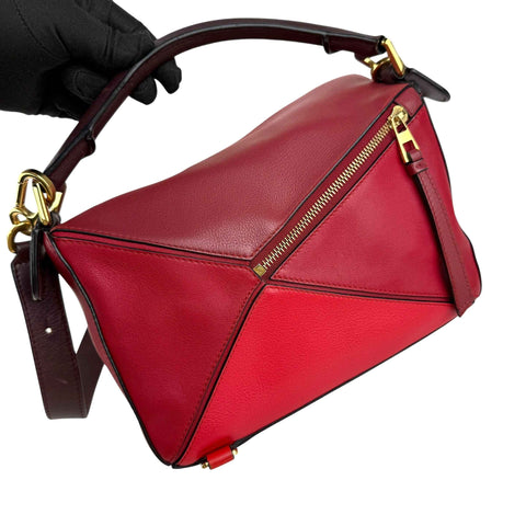 Loewe Medium Tricolor Calfskin Puzzle satchel