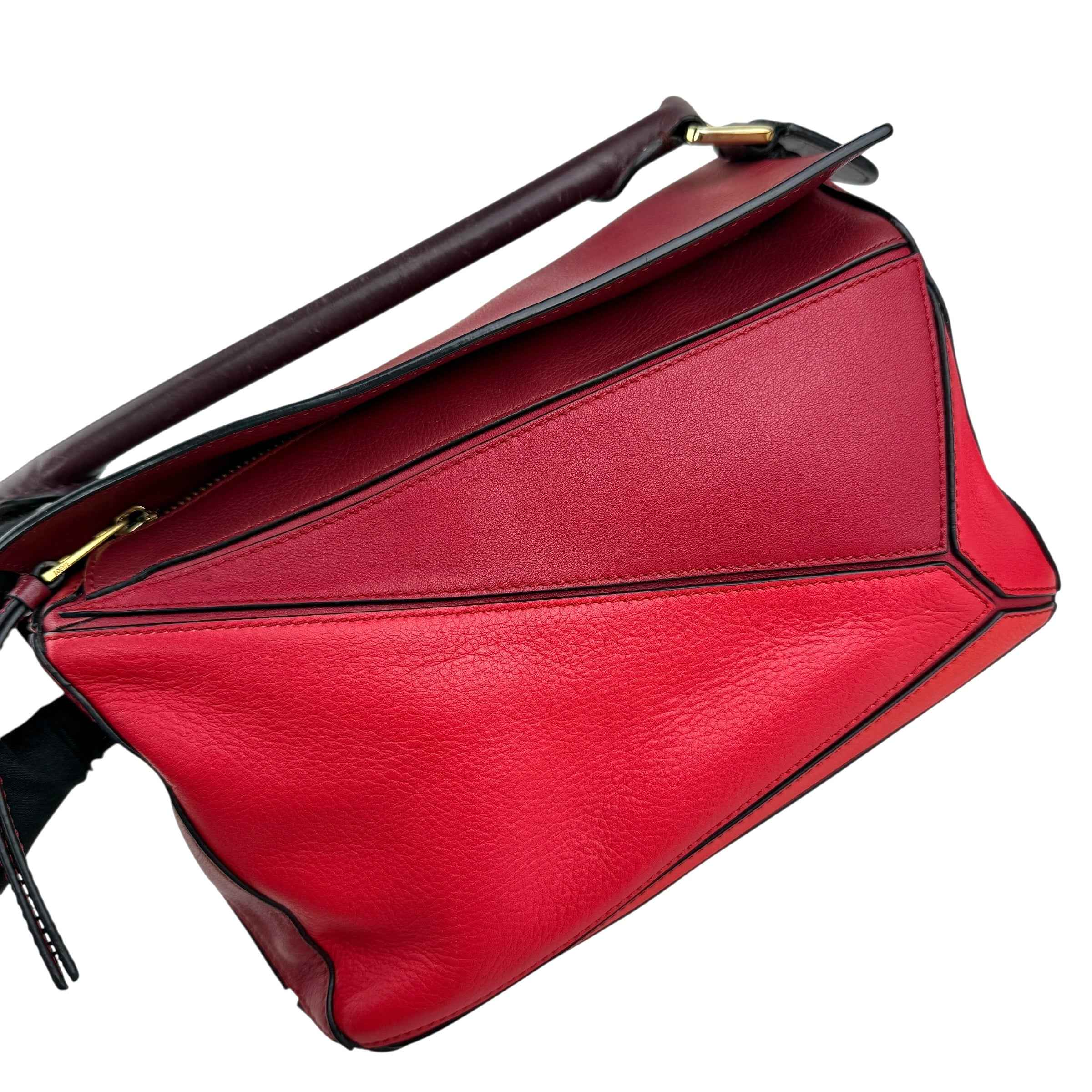 Loewe Medium Tricolor Calfskin Puzzle satchel