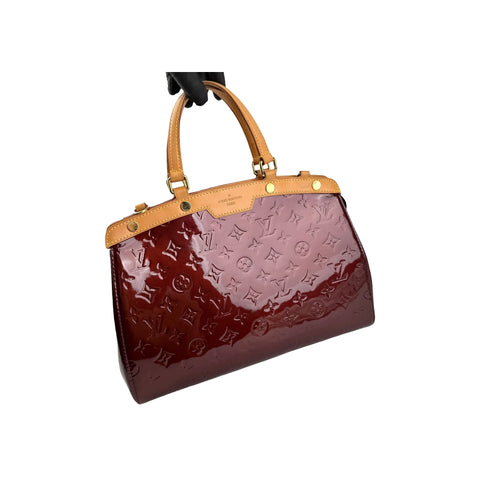 Louis Vuitton Amethyst Monogram Vernis Brea MM Bag