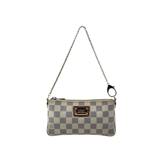 Louis Vuitton Azur Damier Canvas Milla Clutch MM Bag