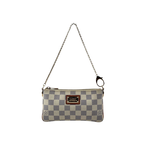 Louis Vuitton Azur Damier Canvas Milla Clutch MM Bag