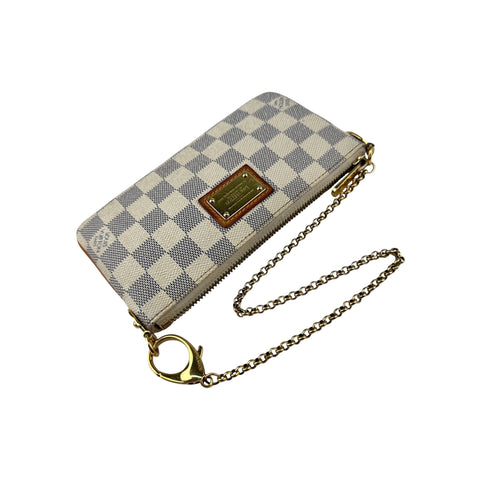 Louis Vuitton Azur Damier Canvas Milla Clutch MM Bag