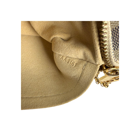 Louis Vuitton Azur Damier Canvas Milla Clutch MM Bag
