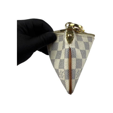 Louis Vuitton Azur Damier Canvas Milla Clutch MM Bag