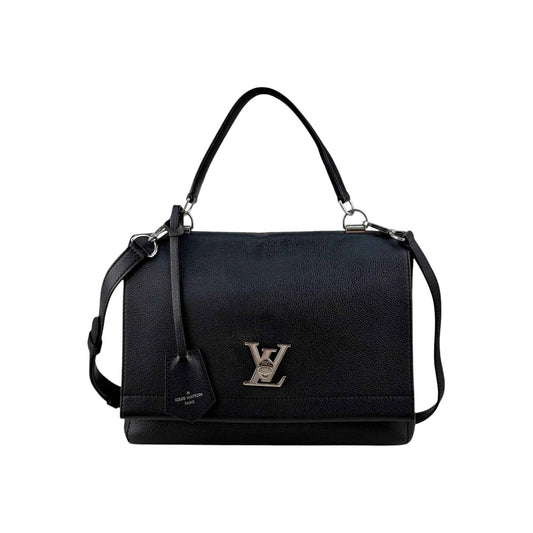 Louis Vuitton Black Calfskin Leather Lockme II Bag