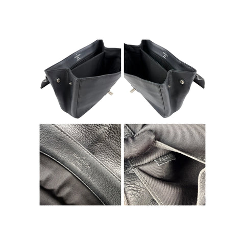 Louis Vuitton Black Calfskin Leather Lockme II Bag
