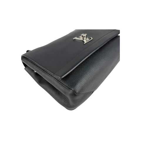 Louis Vuitton Black Calfskin Leather Lockme II Bag