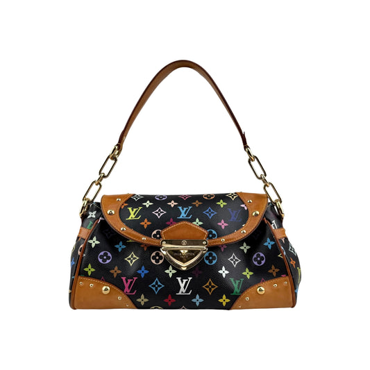 Louis Vuitton Black Monogram Multicolore Beverly MM Bag