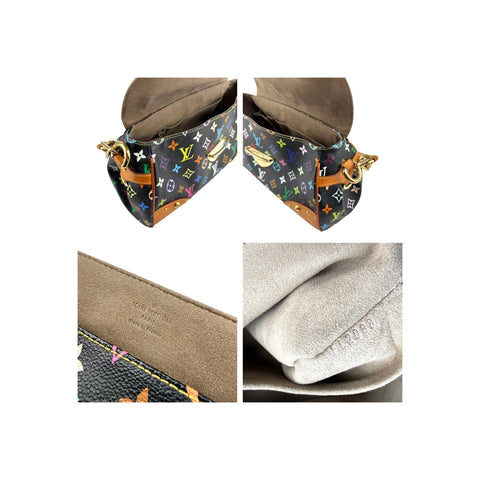 Louis Vuitton Black Monogram Multicolore Beverly MM Bag