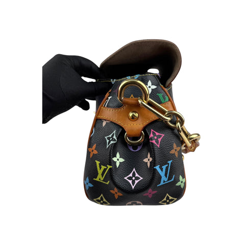 Louis Vuitton Black Monogram Multicolore Beverly MM Bag