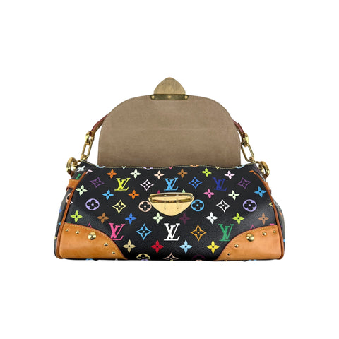 Louis Vuitton Black Monogram Multicolore Beverly MM Bag