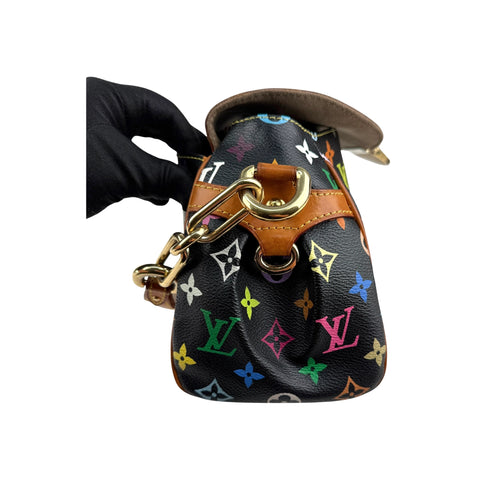 Louis Vuitton Black Monogram Multicolore Beverly MM Bag