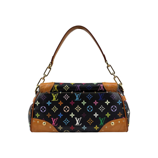 Louis Vuitton Black Monogram Multicolore Beverly MM Bag
