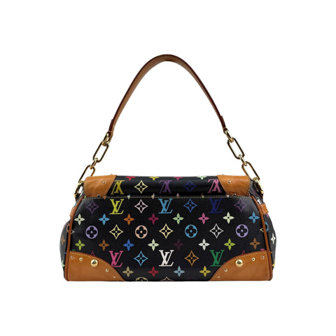 Louis Vuitton Black Monogram Multicolore Beverly MM Bag