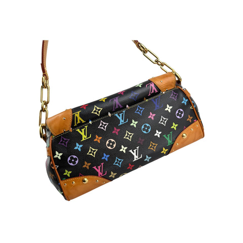Louis Vuitton Black Monogram Multicolore Beverly MM Bag