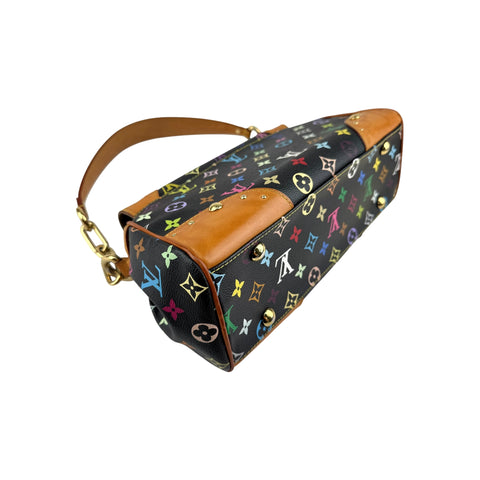 Louis Vuitton Black Monogram Multicolore Beverly MM Bag