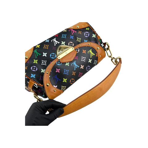 Louis Vuitton Black Monogram Multicolore Beverly MM Bag