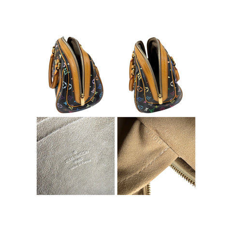 Louis Vuitton Black Monogram Multicolore Canvas Priscilla Bag