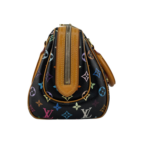 Louis Vuitton Black Monogram Multicolore Canvas Priscilla Bag