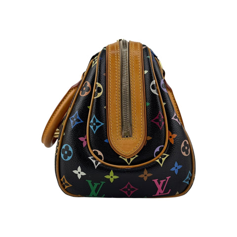 Louis Vuitton Black Monogram Multicolore Canvas Priscilla Bag
