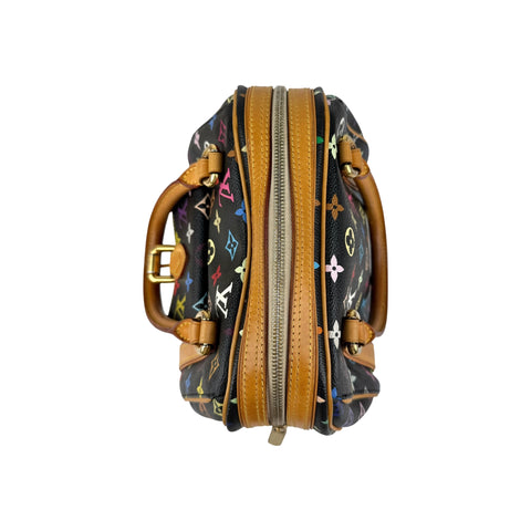 Louis Vuitton Black Monogram Multicolore Canvas Priscilla Bag