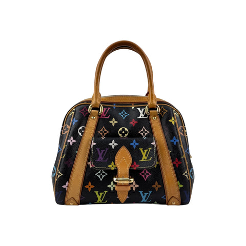 Louis Vuitton Black Monogram Multicolore Canvas Priscilla Bag