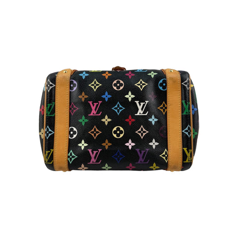 Louis Vuitton Black Monogram Multicolore Canvas Priscilla Bag