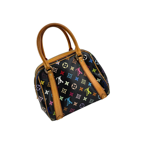 Louis Vuitton Black Monogram Multicolore Canvas Priscilla Bag