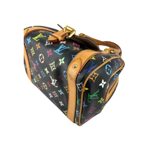 Louis Vuitton Black Monogram Multicolore Canvas Priscilla Bag