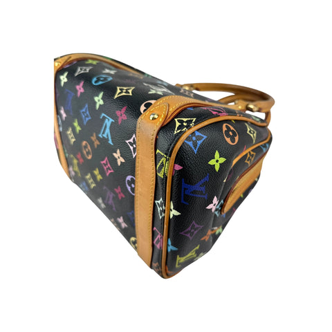 Louis Vuitton Black Monogram Multicolore Canvas Priscilla Bag