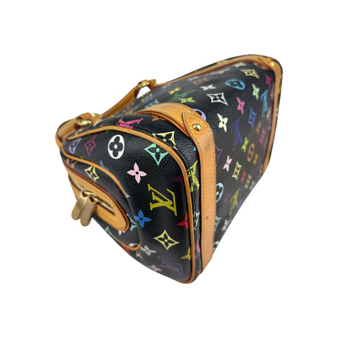 Louis Vuitton Black Monogram Multicolore Canvas Priscilla Bag
