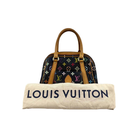 Louis Vuitton Black Monogram Multicolore Canvas Priscilla Bag
