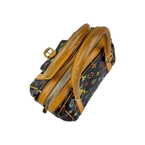 Louis Vuitton Black Monogram Multicolore Canvas Priscilla Bag