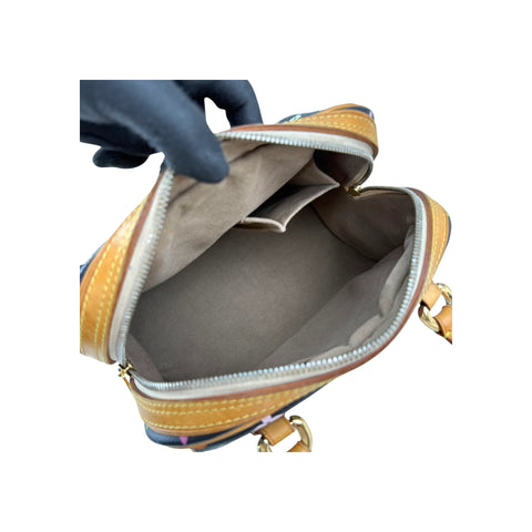 Louis Vuitton Black Monogram Multicolore Canvas Priscilla Bag