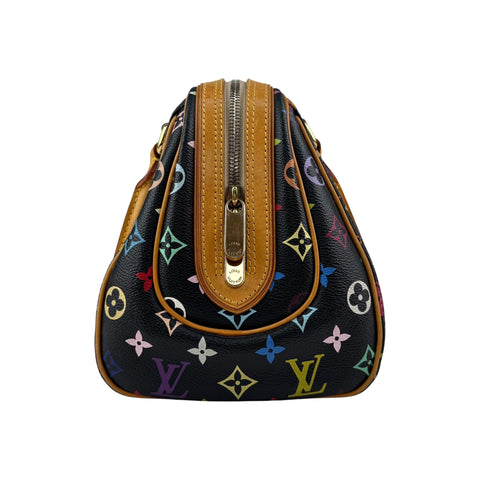 Louis Vuitton Black Monogram Multicolore Canvas Priscilla Bag
