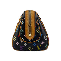 Louis Vuitton Black Monogram Multicolore Canvas Priscilla Bag