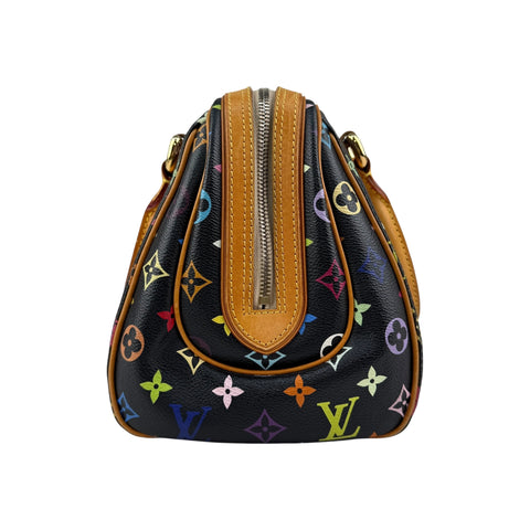 Louis Vuitton Black Monogram Multicolore Canvas Priscilla Bag