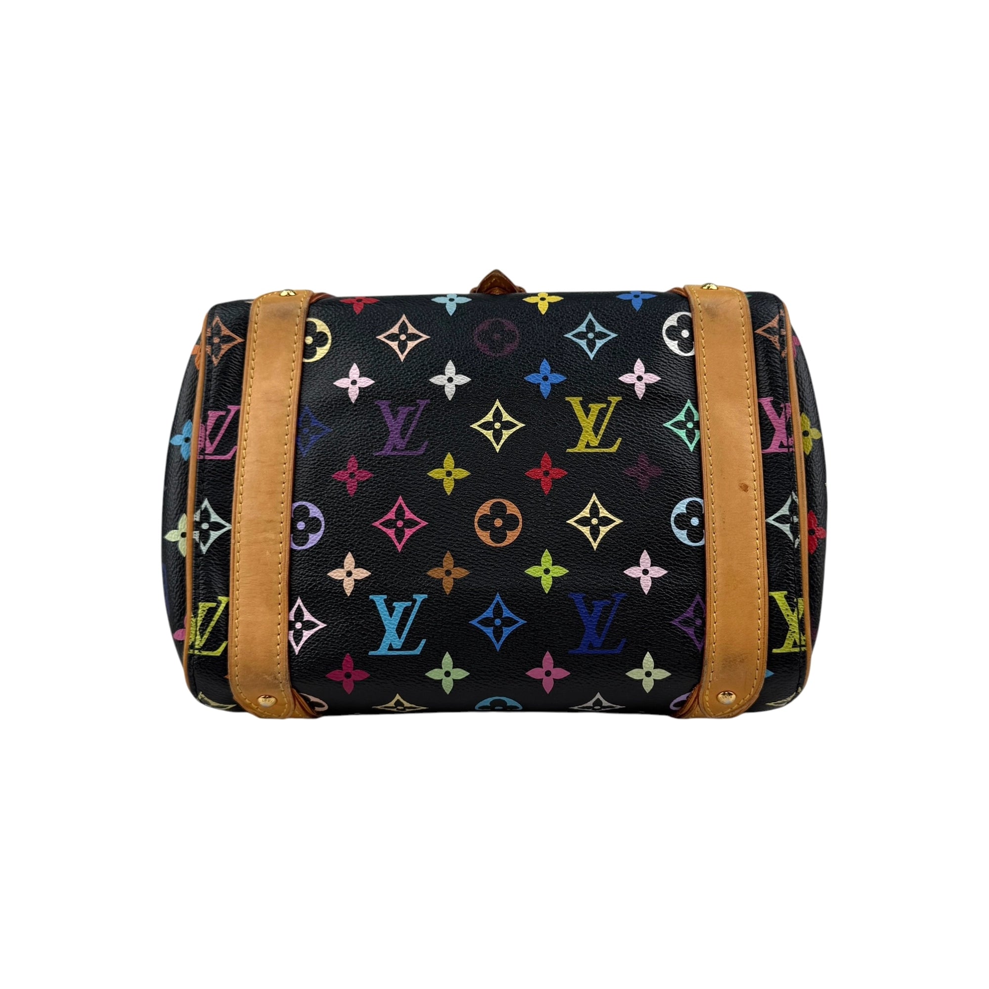 Louis Vuitton Black Monogram Multicolore Canvas Priscilla Bag
