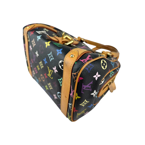 Louis Vuitton Black Monogram Multicolore Canvas Priscilla Bag