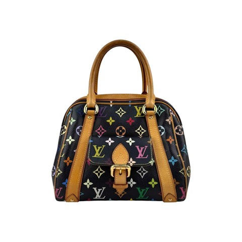 Louis Vuitton Black Monogram Multicolore Canvas Priscilla Bag