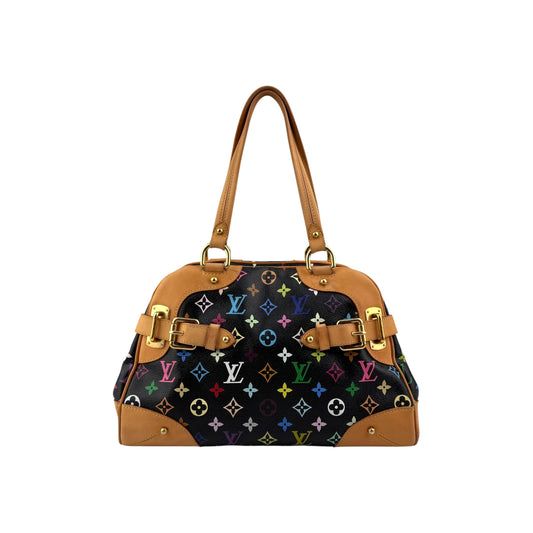 Louis Vuitton Black Monogram Multicolore Claudia Bag