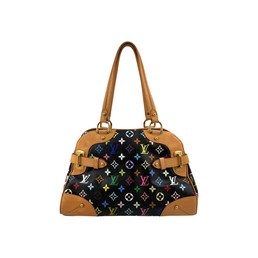 Louis Vuitton Black Monogram Multicolore Claudia Bag