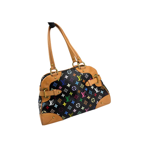 Louis Vuitton Black Monogram Multicolore Claudia Bag