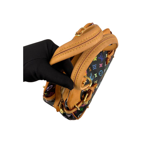 Louis Vuitton Black Monogram Multicolore Claudia Bag