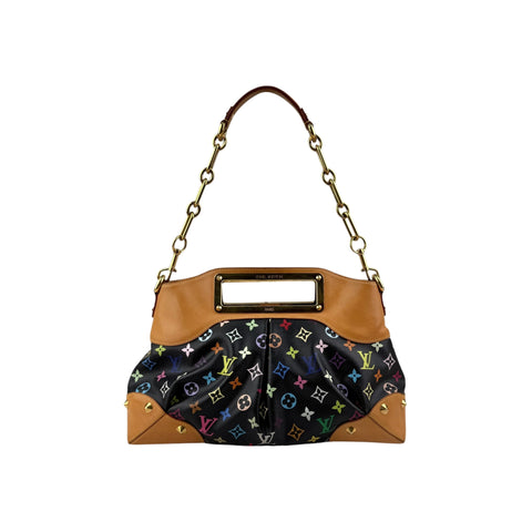 Louis Vuitton Black Monogram Multicolore Judy Bag