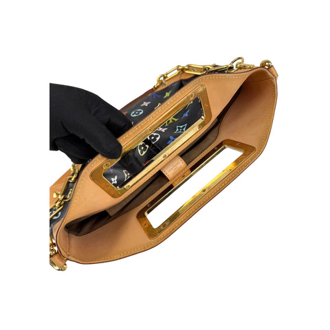 Louis Vuitton Black Monogram Multicolore Judy Bag